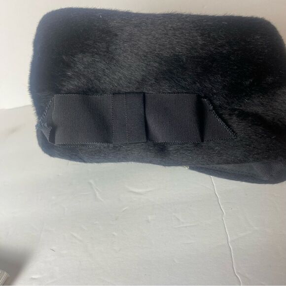 Vintage Christine Original Brigitte Body Made in Italy Black Pillbox Style Hat - Picture 6 of 16